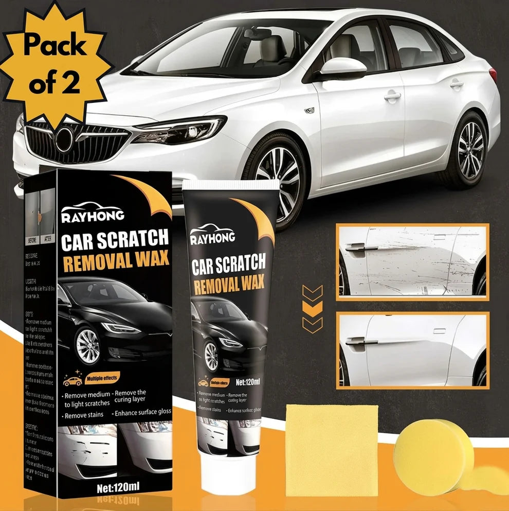 🚗 Car Scratch Removal Wax – Advanced Scratch Repair & Shine Formula | Pack of 2 | Restore Your Car’s Smooth, Glossy Finish