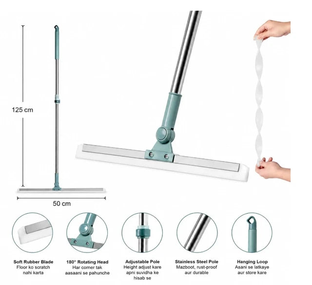 🎉 Buy 1 Get 1 FREE | Premium Heavy-Duty Flat Mop with Extendable Stainless Steel Handle | 50% OFF + Free Shipping